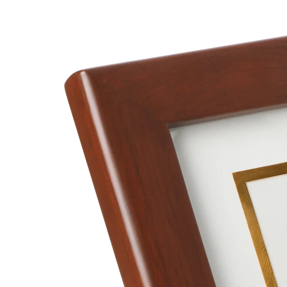 24K Gold Plated Elephant in Teakwood Frame - Image 4